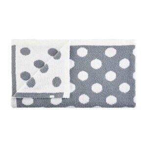 NORDSTROM Reversible Polka-Dot Baby Blanket in Green/White